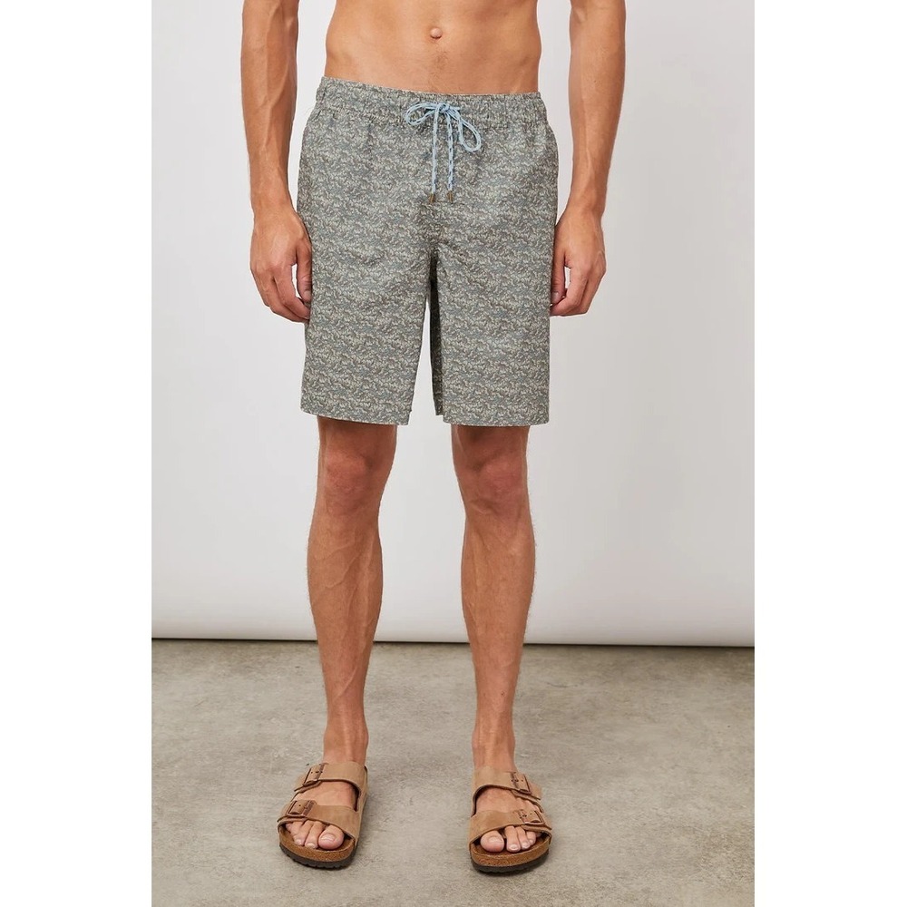 Rails Kian Swim Shorts Men's XL Honeysuckle Floral Elastic Waist Cotton‎ Trunks